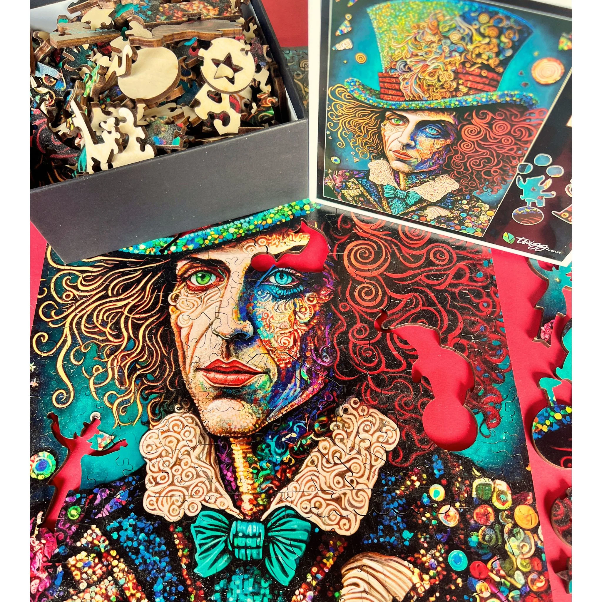 Twigg Puzzle Wooden Jigsaw Puzzle 282 Pieces - Mad Hatter - Image 4