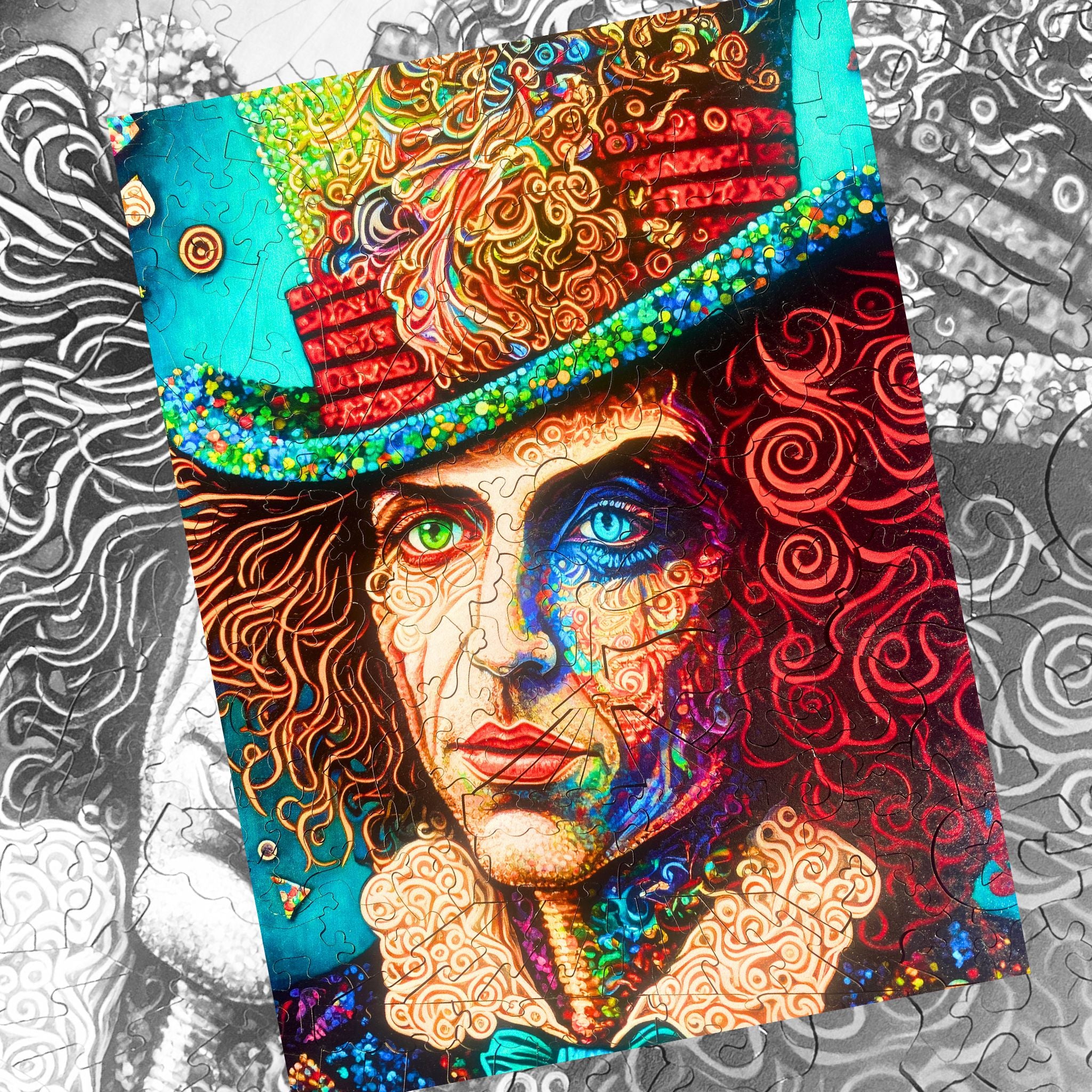 Twigg Puzzle Wooden Jigsaw Puzzle 282 Pieces - Mad Hatter - Image 6