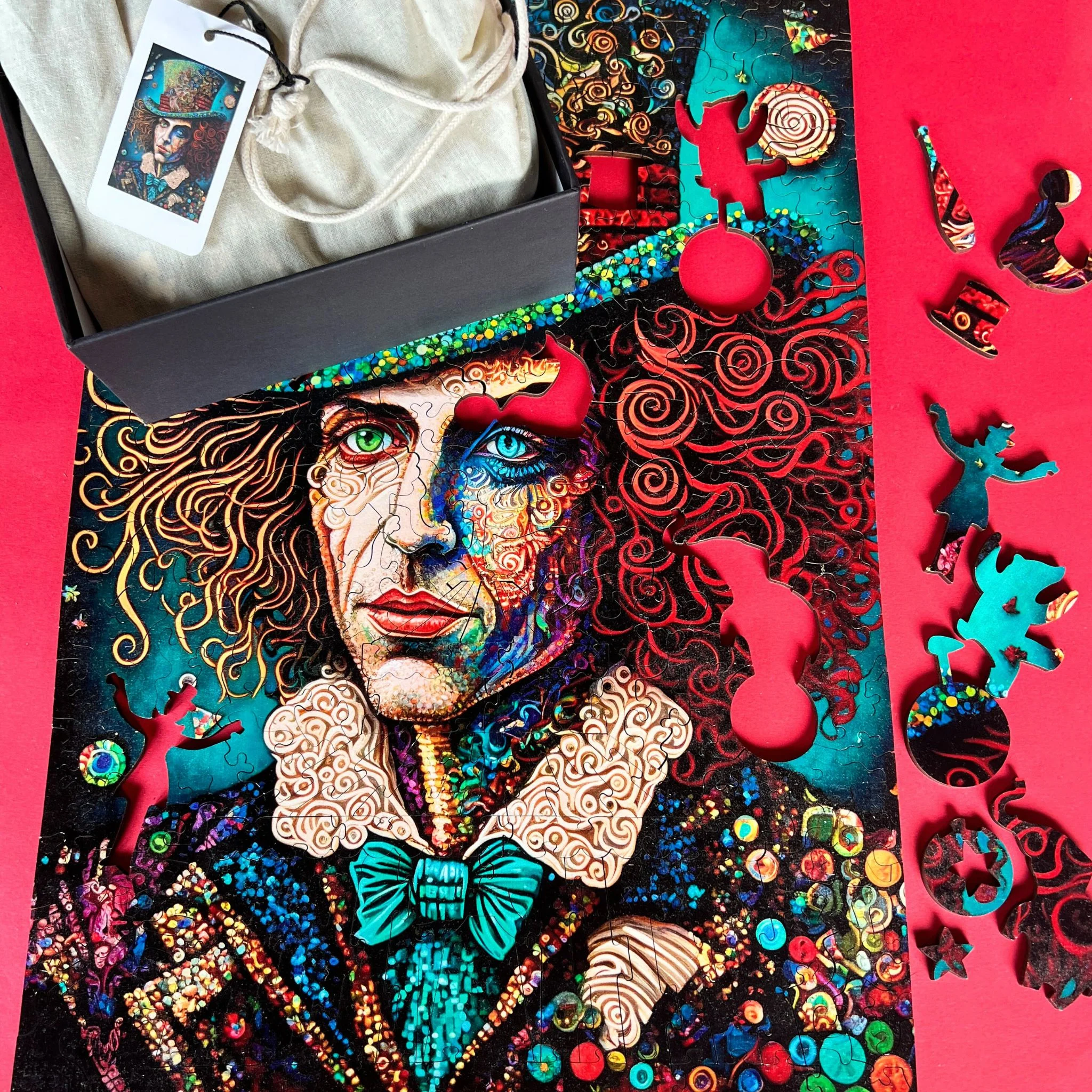 Twigg Puzzle Wooden Jigsaw Puzzle 282 Pieces - Mad Hatter - Image 8