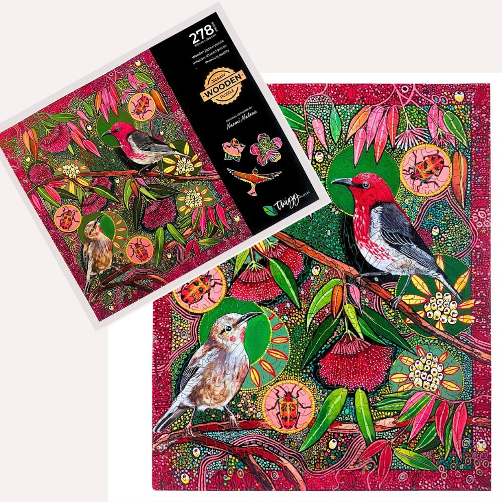 Twigg Puzzle Wooden Jigsaw Puzzle 278 Pieces - Powderpuff Lilly Pilly - Image 4