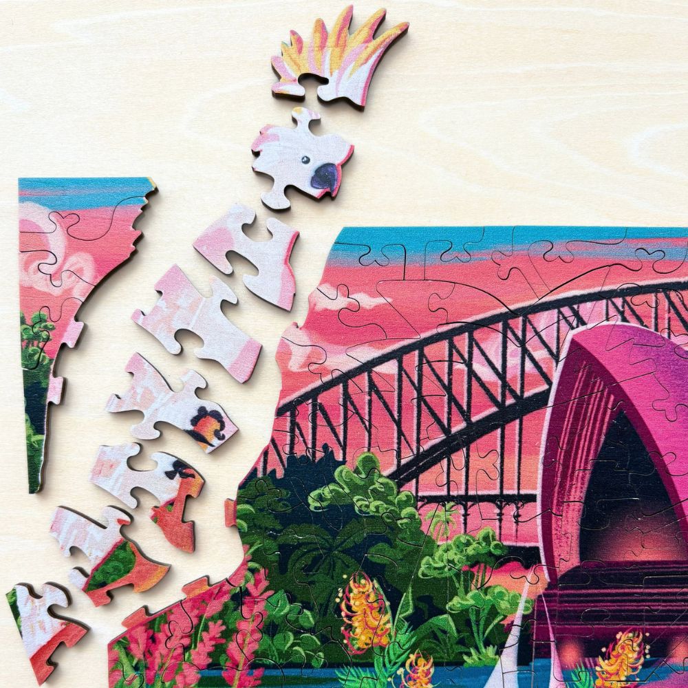 Twigg Puzzle Wooden Jigsaw 230 Pieces - Stunning Sydney - Image 3