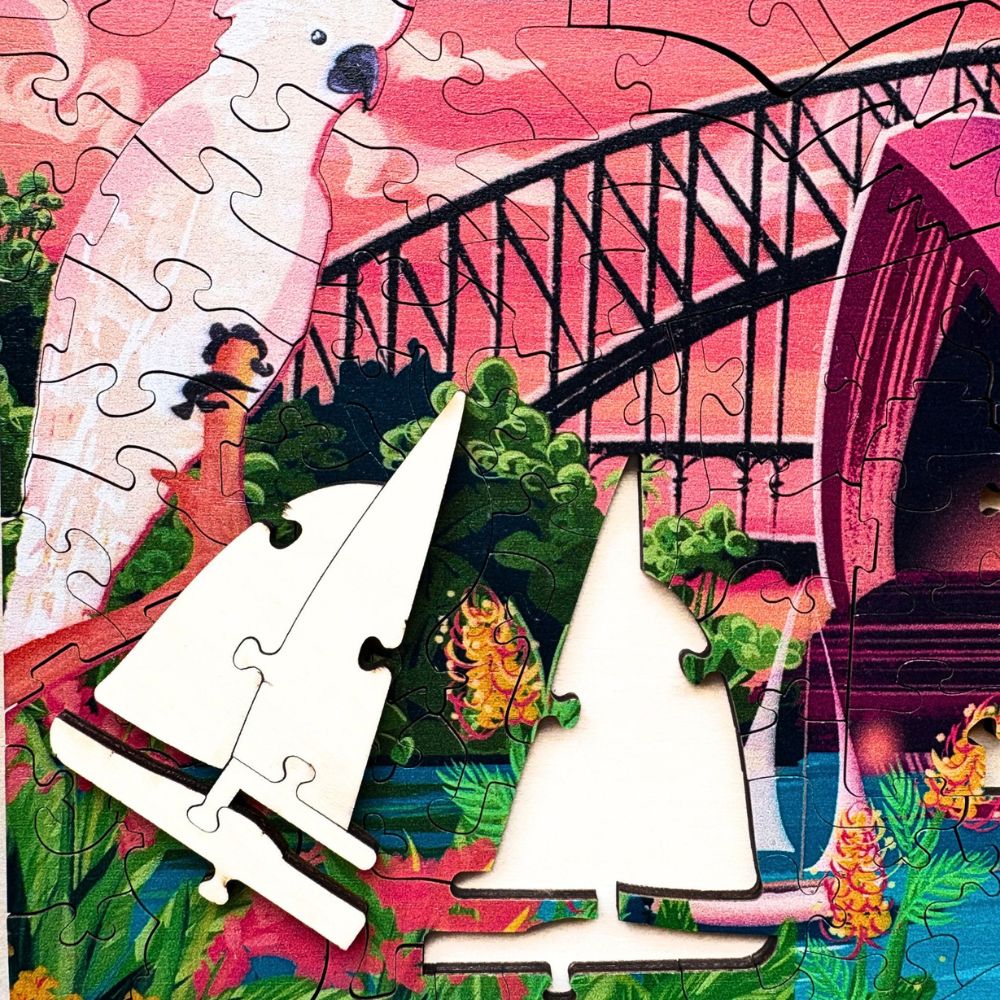 Twigg Puzzle Wooden Jigsaw 230 Pieces - Stunning Sydney - Image 5