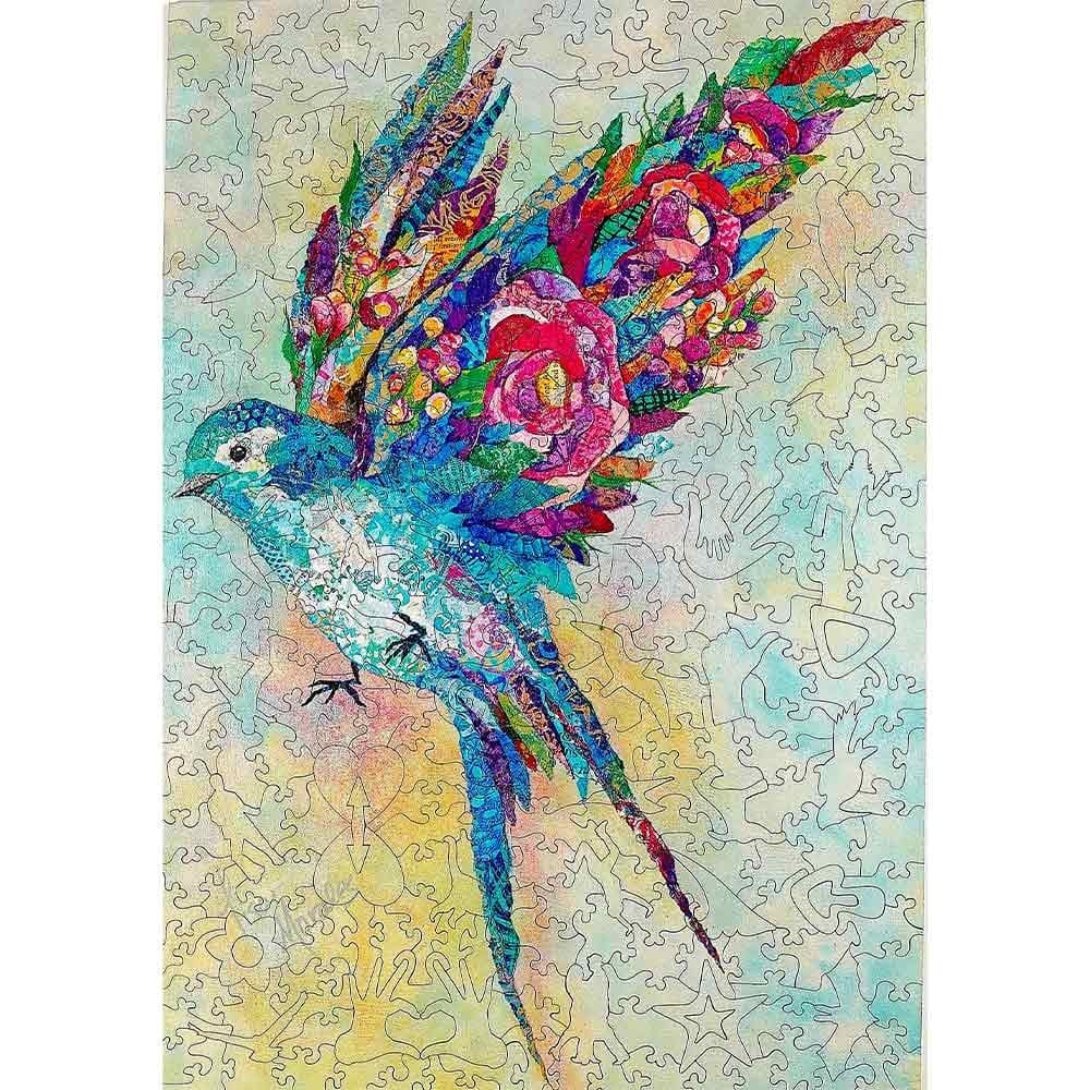 Twigg Puzzle Wooden Jigsaw Puzzle 315 Piece - Botanical Swallow