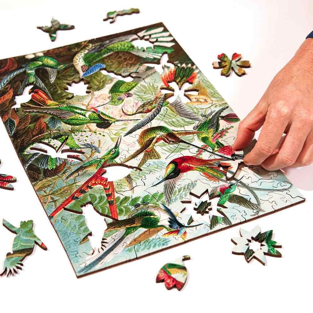 Twigg Puzzle Wooden Jigsaw Puzzle 228 Pieces - Hummingbirds - Image 3