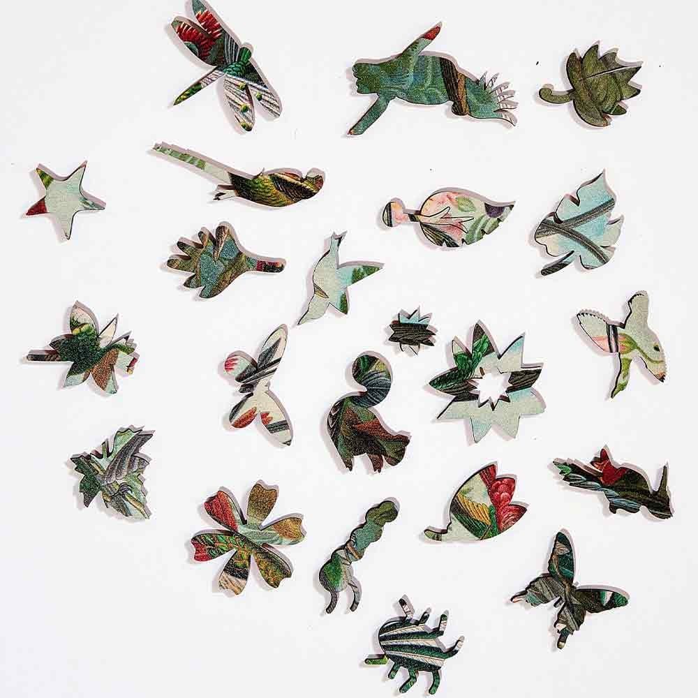 Twigg Puzzle Wooden Jigsaw Puzzle 228 Pieces - Hummingbirds - Image 6
