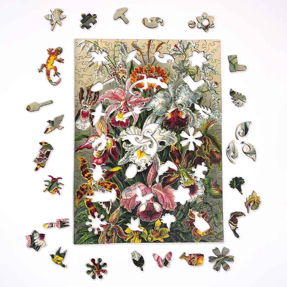 Twigg Puzzle Wooden Jigsaw Puzzle 200 Pieces - Orchids - Image 2