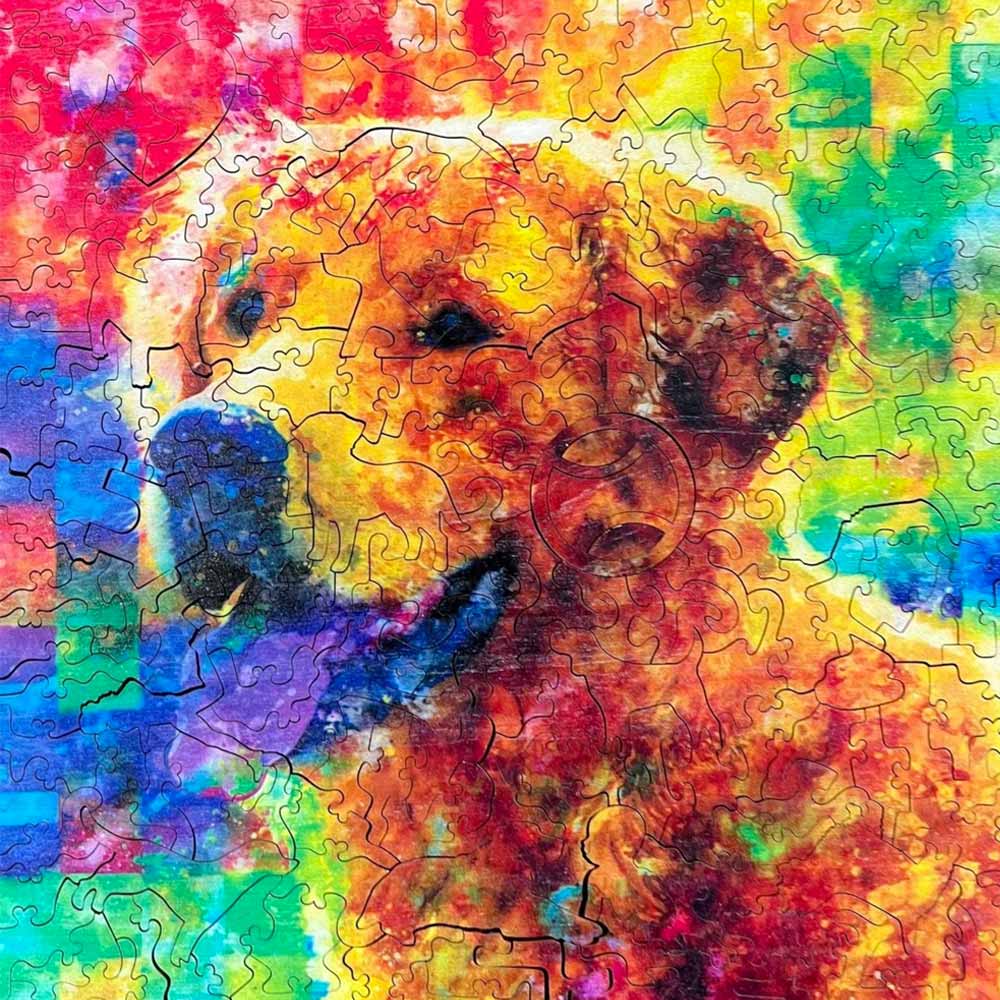 Twigg Puzzle Wooden Jigsaw Puzzle 202 Pieces - Golden Retriever
