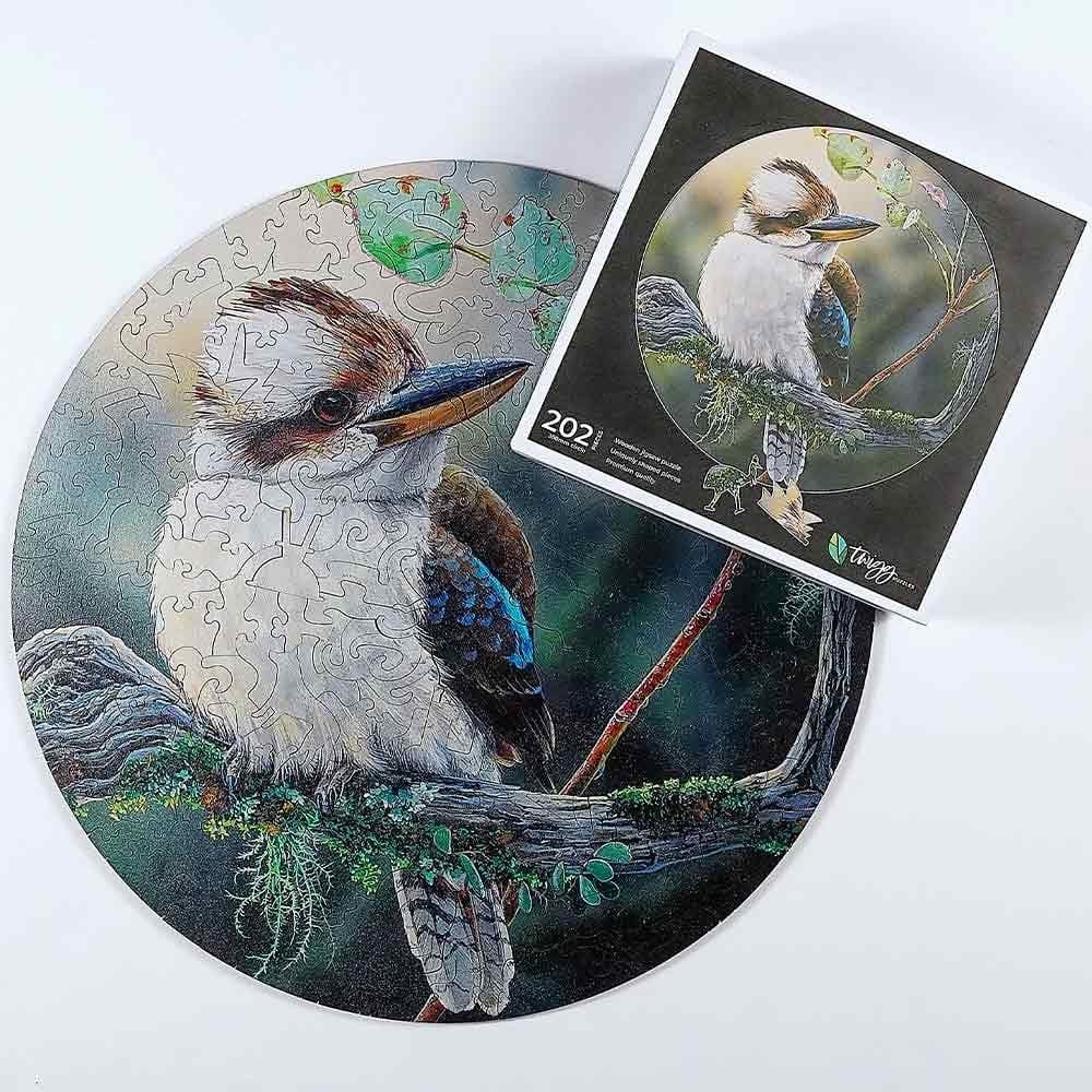 Twigg Puzzle Wooden Jigsaw Puzzle 202 Pieces - Kookaburra - Image 3