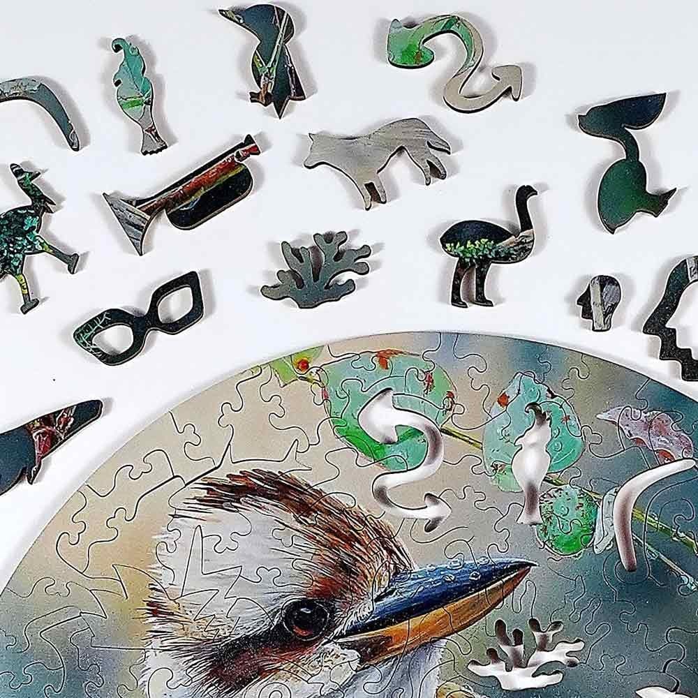 Twigg Puzzle Wooden Jigsaw Puzzle 202 Pieces - Kookaburra - Image 4