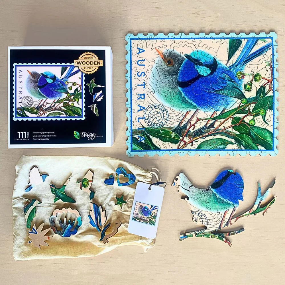 Twigg Puzzle Wooden Jigsaw Puzzle 111 pieces - Splendid Couple - Image 7