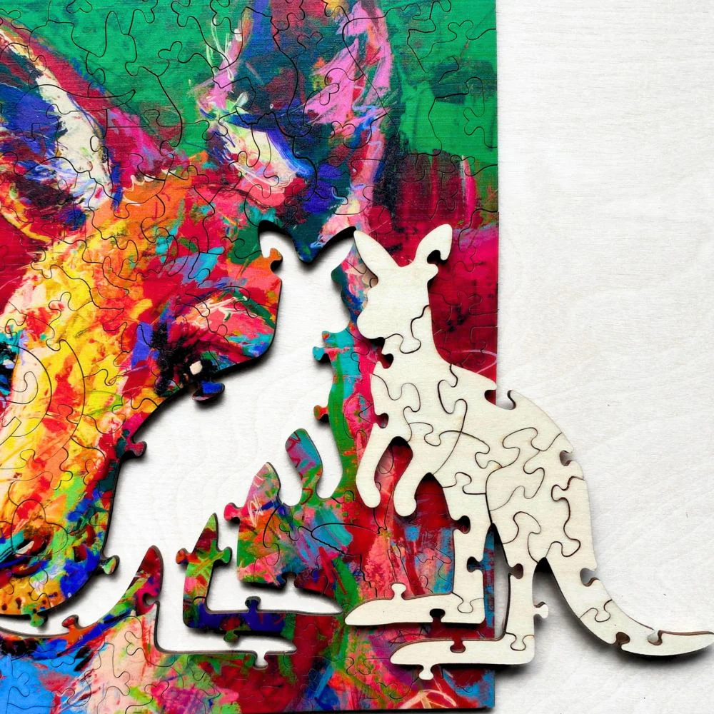 Twigg Puzzle Wooden Jigsaw Puzzle 147 Pieces - Clive Kangaroo - Image 2