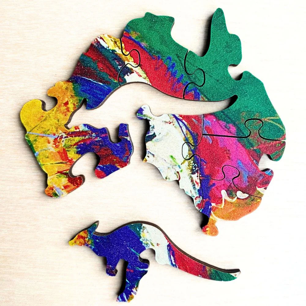Twigg Puzzle Wooden Jigsaw Puzzle 147 Pieces - Clive Kangaroo - Image 3