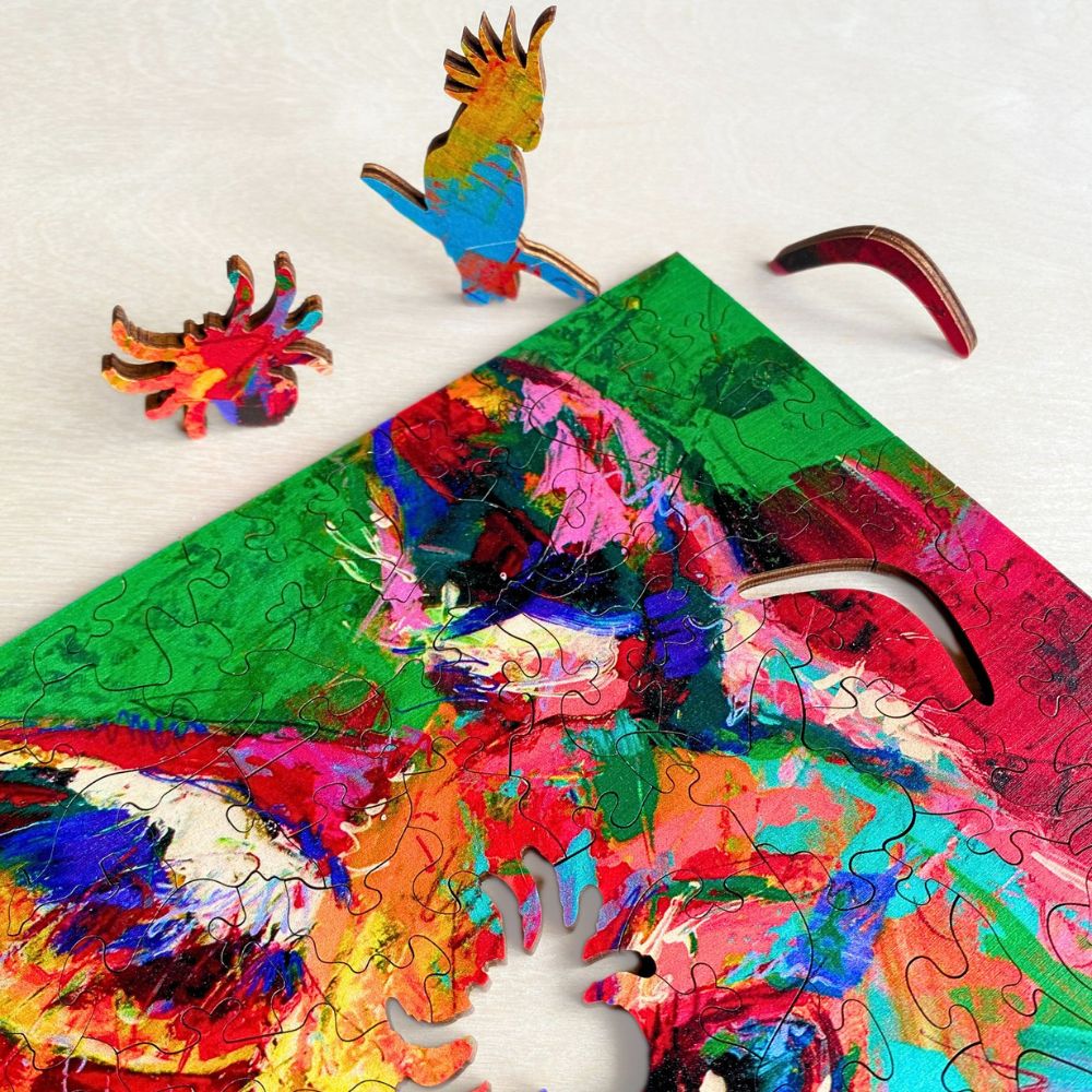 Twigg Puzzle Wooden Jigsaw Puzzle 147 Pieces - Clive Kangaroo - Image 5