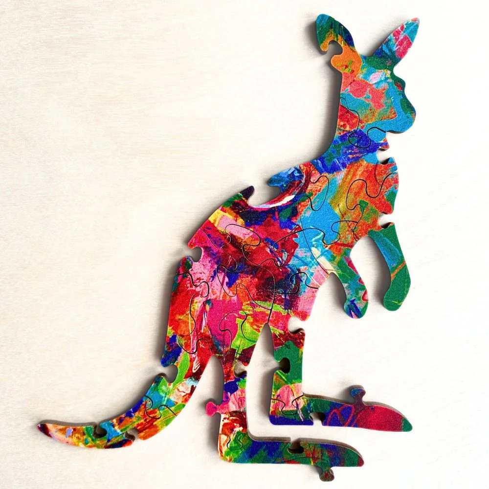 Twigg Puzzle Wooden Jigsaw Puzzle 147 Pieces - Clive Kangaroo - Image 6
