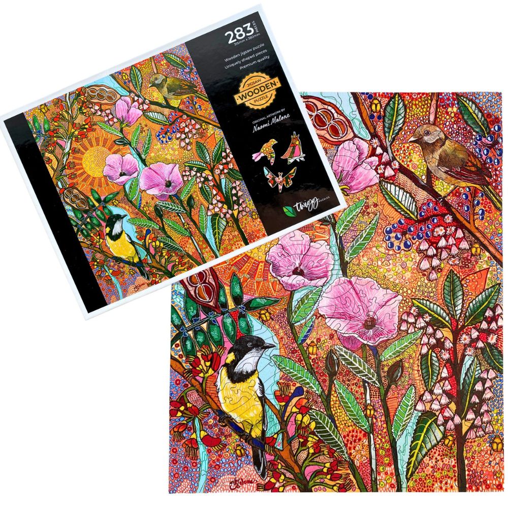 Twigg Puzzle Wooden Jigsaw Puzzle 283 Piece - Golden Whistler - Image 5