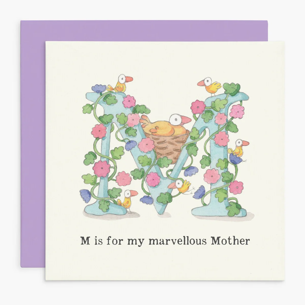 Twigseeds Greeting Card - M Is For My Marvelous Mother