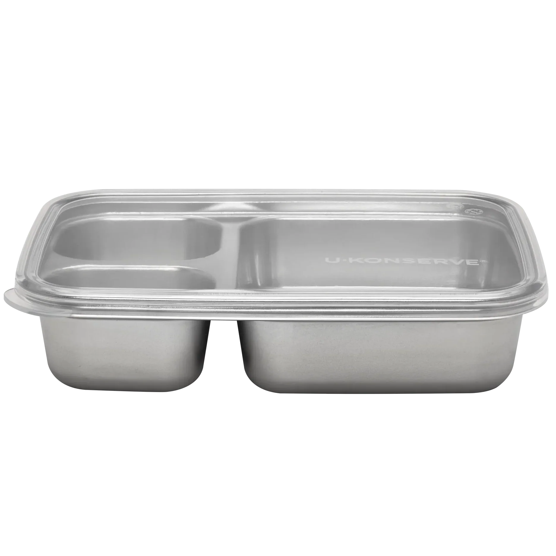 U Konserve Rectangle 3 Compartment Stainless Steel Food Container 705ml/24oz - Image 2