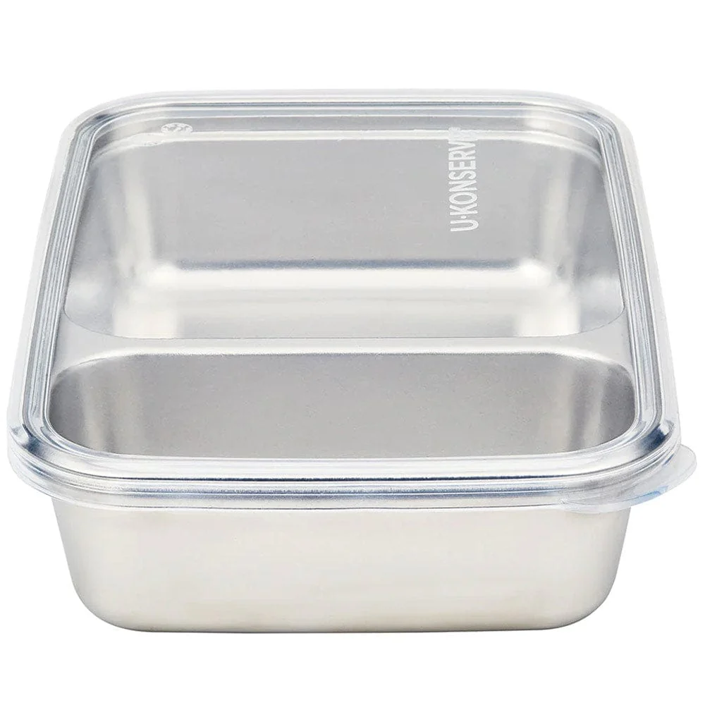 U Konserve Rectangle Divided Stainless Steel 825ml / 28oz - Image 8