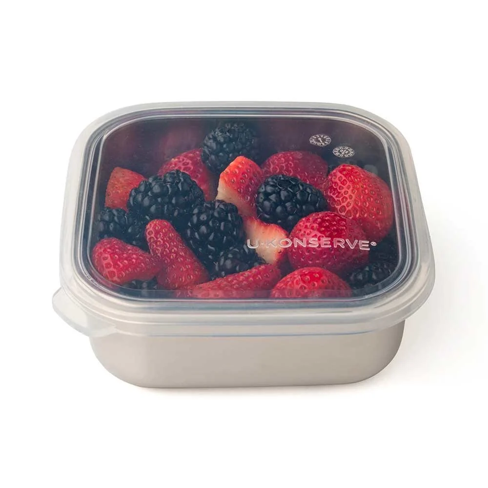 U Konserve Square To-Go Stainless Steel Container SMALL 440ml / 15oz - Image 2
