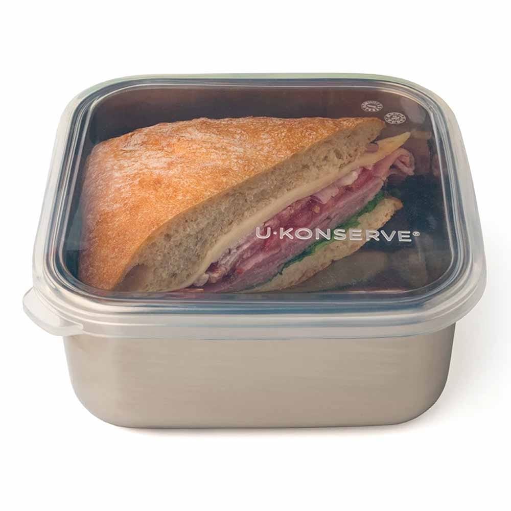 U Konserve Square To-Go Stainless Steel Container MEDIUM 0.9L / 30oz - Image 3