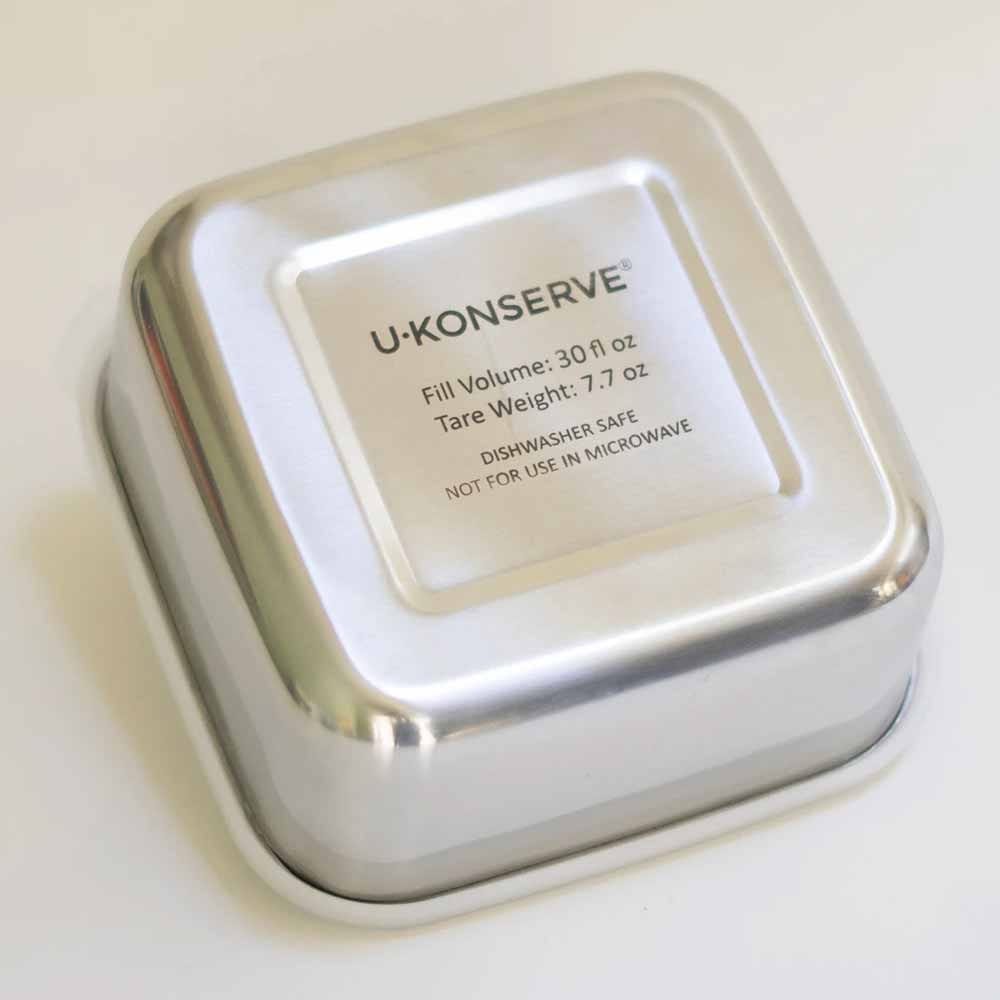 U Konserve Square To-Go Stainless Steel Container MEDIUM 0.9L / 30oz - Image 6