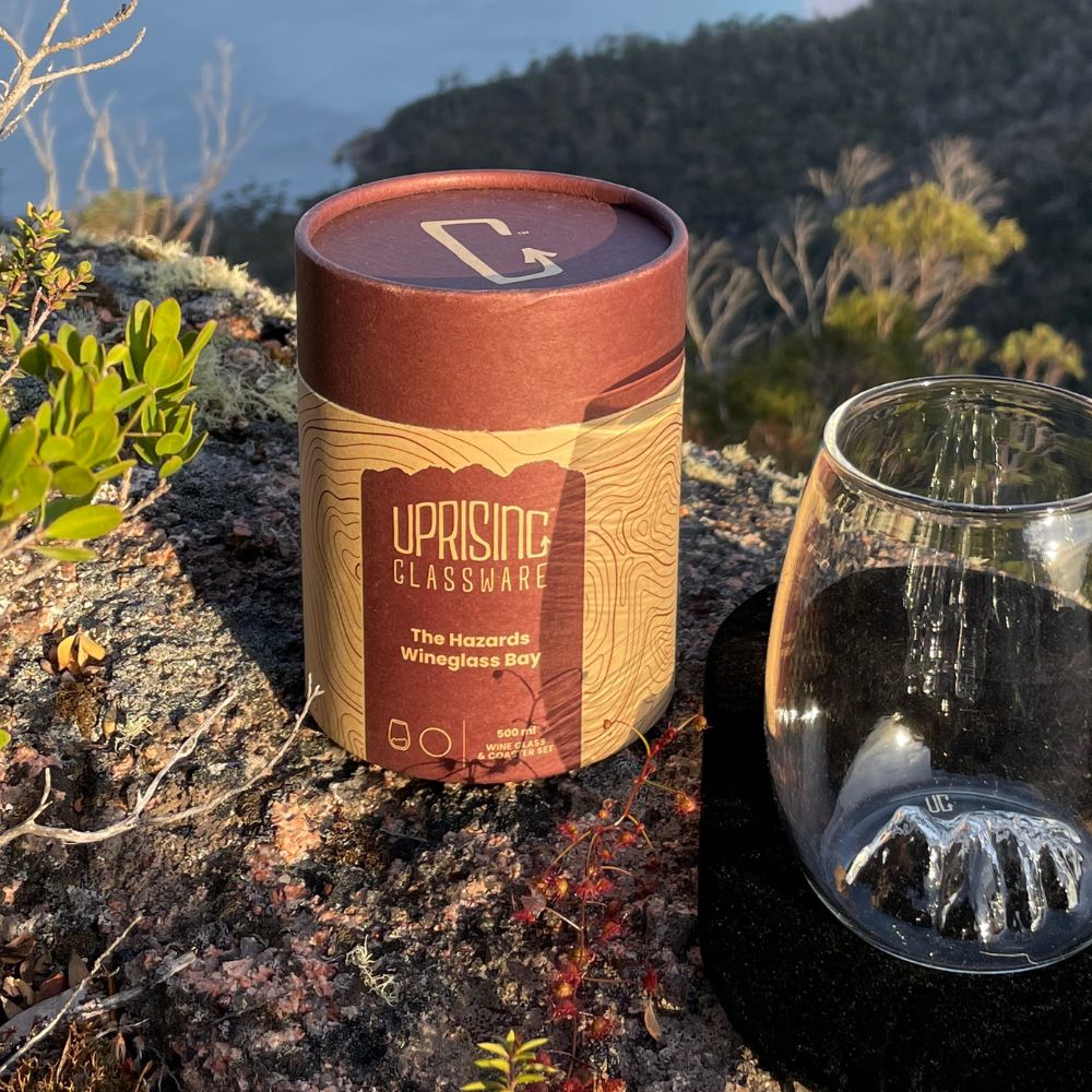 Uprising Glassware Single Tallboy Glass + Coaster Set  - Larapuna 'Bay of Fires' - Image 4