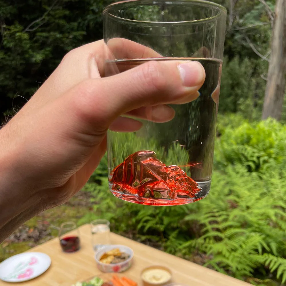 Uprising Glassware Single Tallboy Glass + Coaster Set  - Larapuna 'Bay of Fires' - Image 5