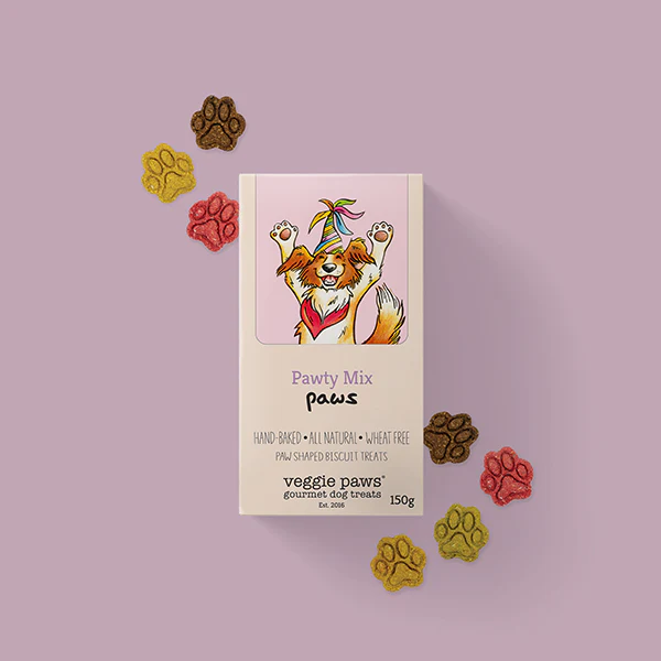 Veggie Paws Gourmet Dog Treats 150g - Pawty Mix - Image 2