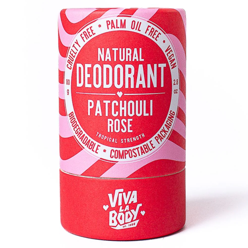 Viva La Body Natural Deodorant 80g - Patchouli Rose