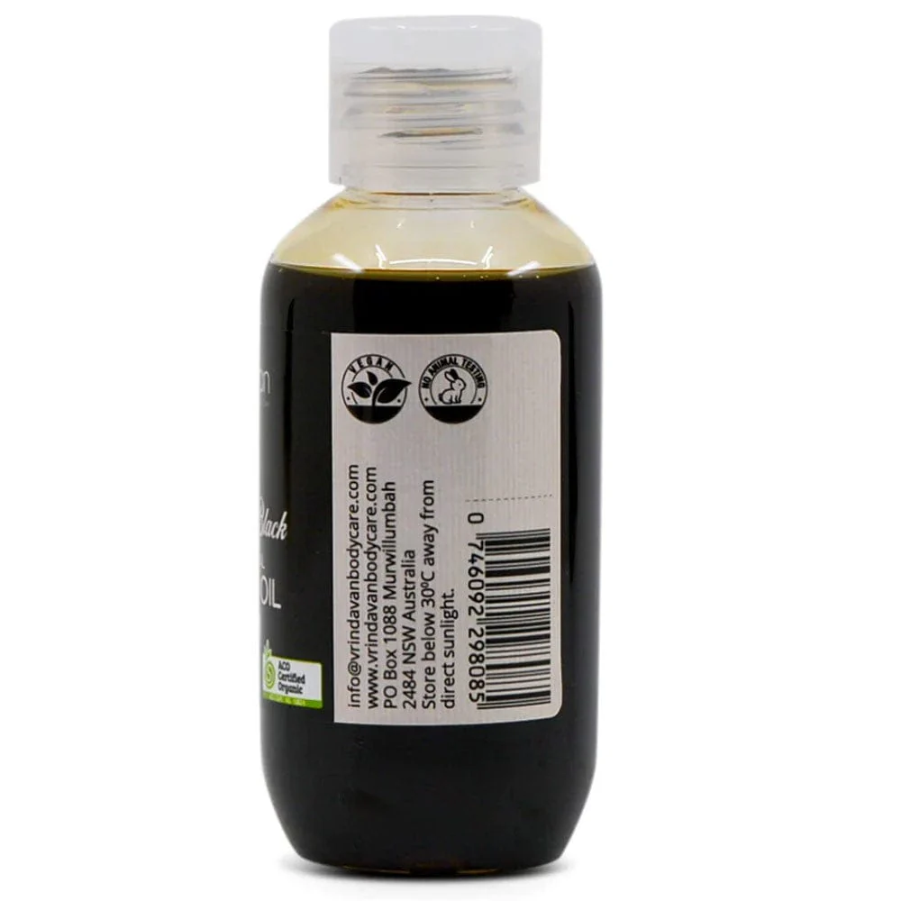Vrindavan Jamaican Black Castor Oil 100ml - Extra Dark (Unrefined) - Image 2