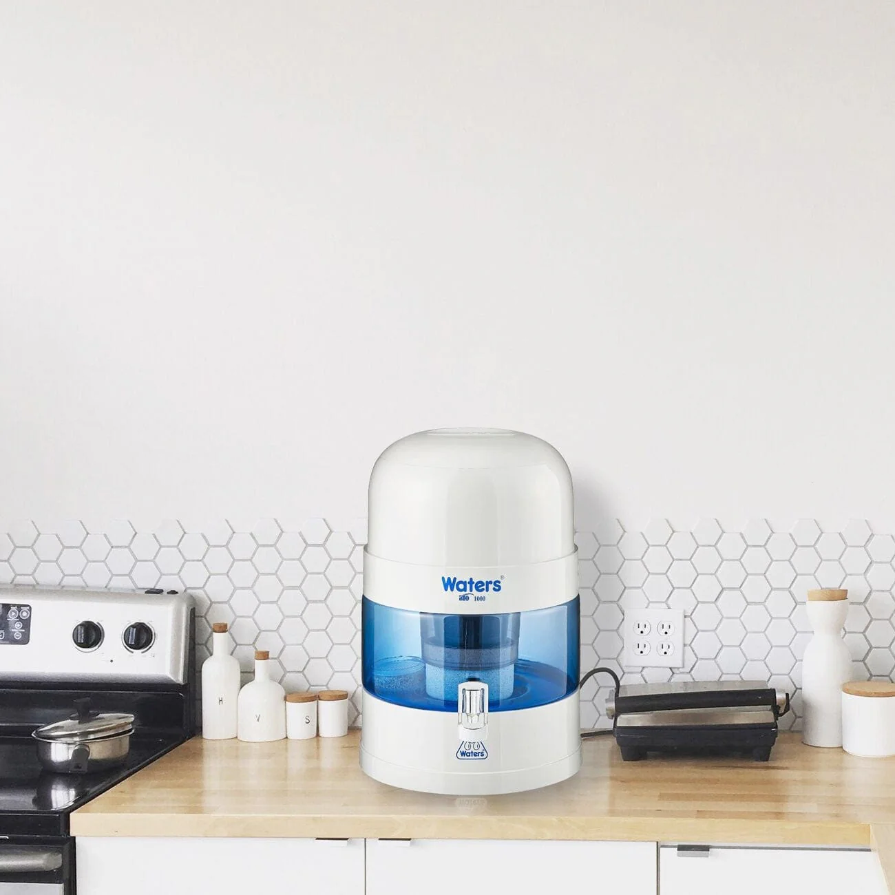 WatersCo BIO 1000 Benchtop Alkaline Water Filter 10L - White - Image 11