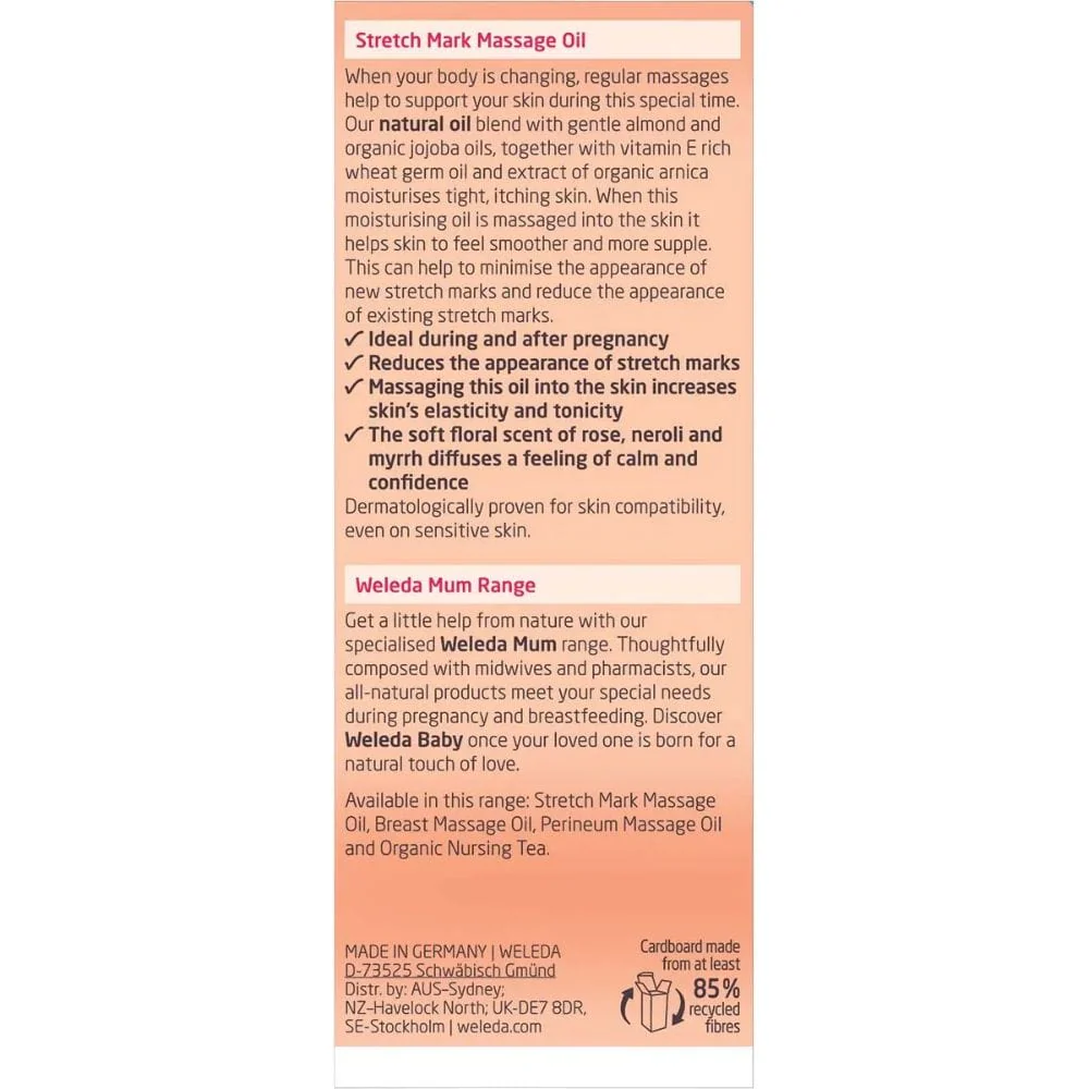 Weleda Stretch Mark Massage Oil 100ml - Image 2