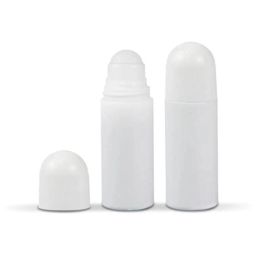 White Round Roll-on Deodorant Bottle - 75ml - Image 2