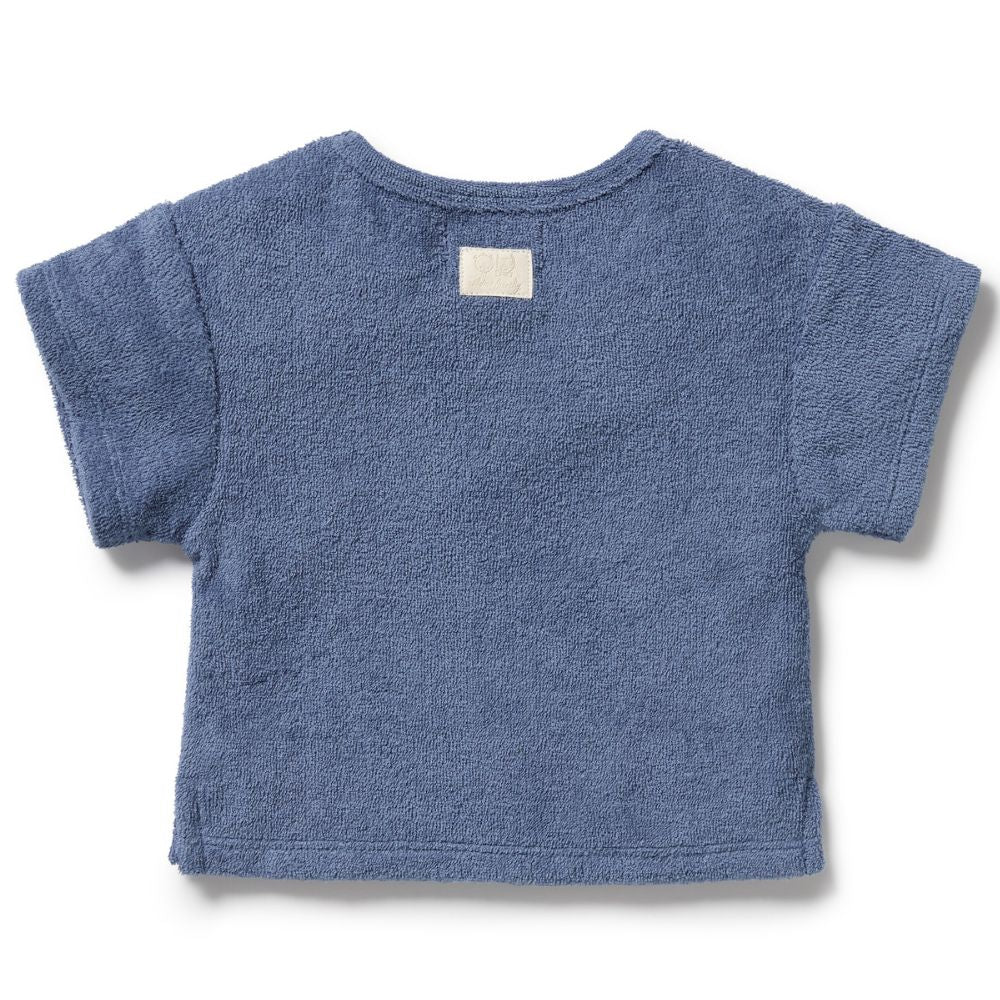 Wilson & Frenchy Organic Terry Tee - Deep Blue - Image 3