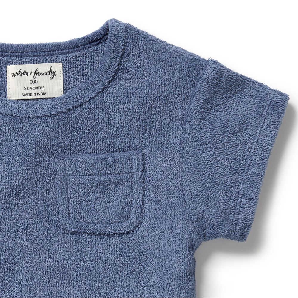 Wilson & Frenchy Organic Terry Tee - Deep Blue - Image 4
