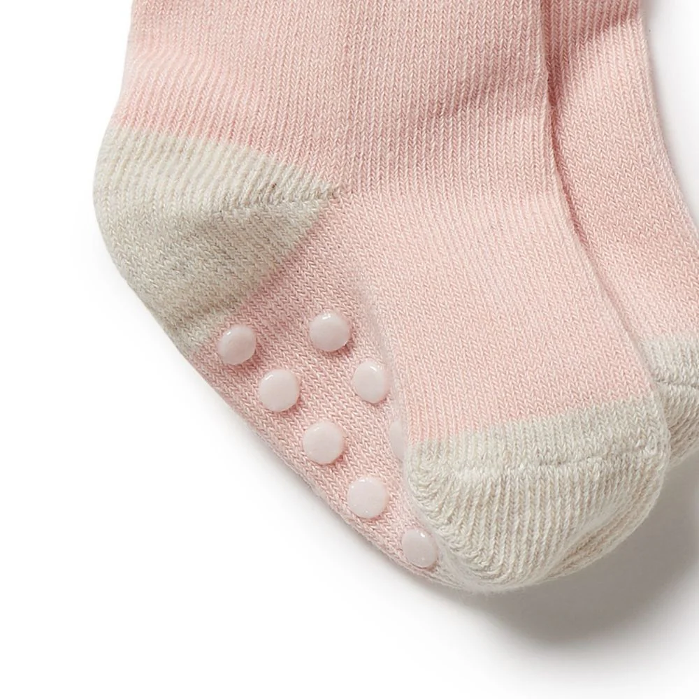 Wilson & Frenchy Organic 3 Pack Baby Socks - Cantaloupe - Image 2