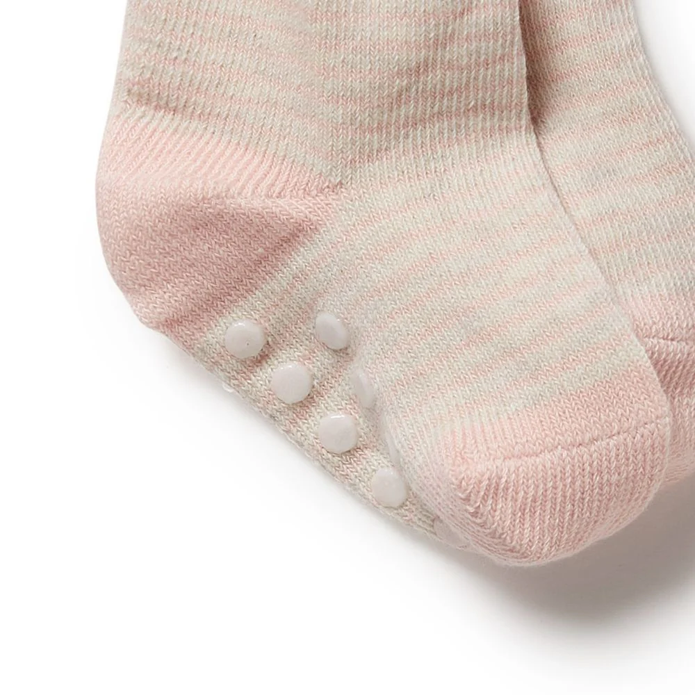 Wilson & Frenchy Organic 3 Pack Baby Socks - Cantaloupe - Image 4