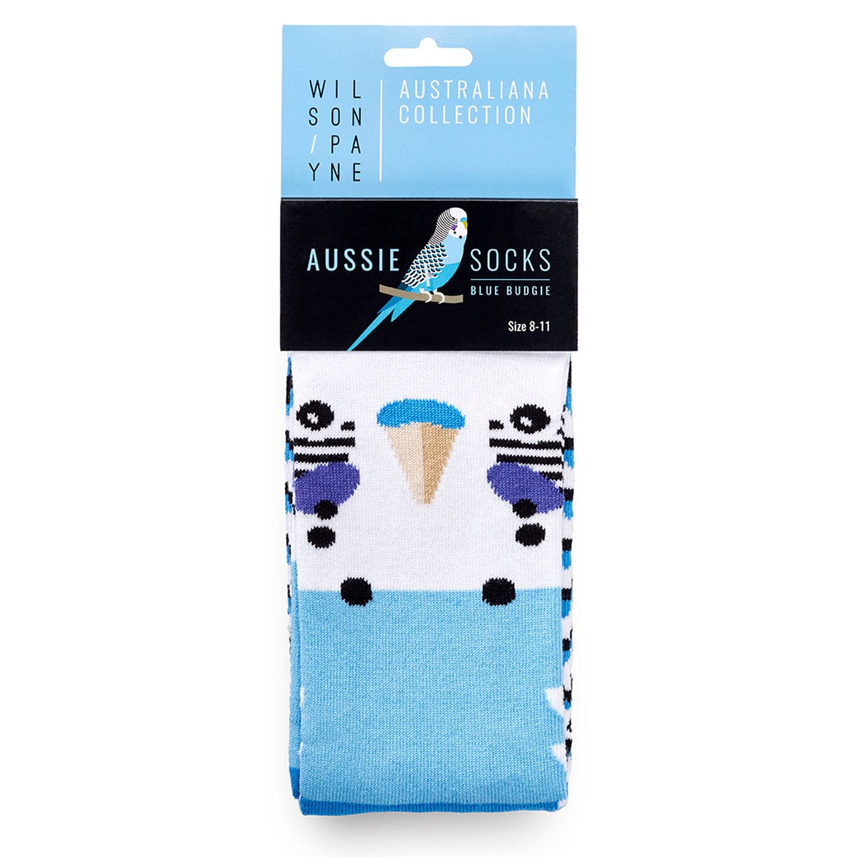 Wilson Payne Down Under Socks - Blue Budgie - Image 4