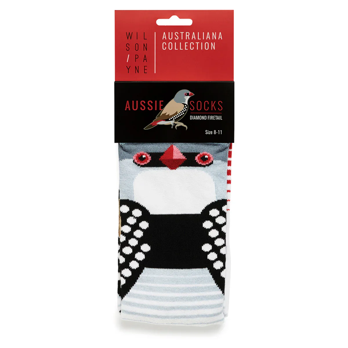Wilson Payne Down Under Socks - Diamond Firetail - Image 2