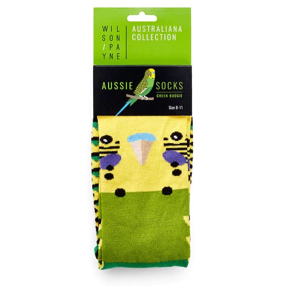Wilson Payne Down Under Socks - Green Budgie - Image 4