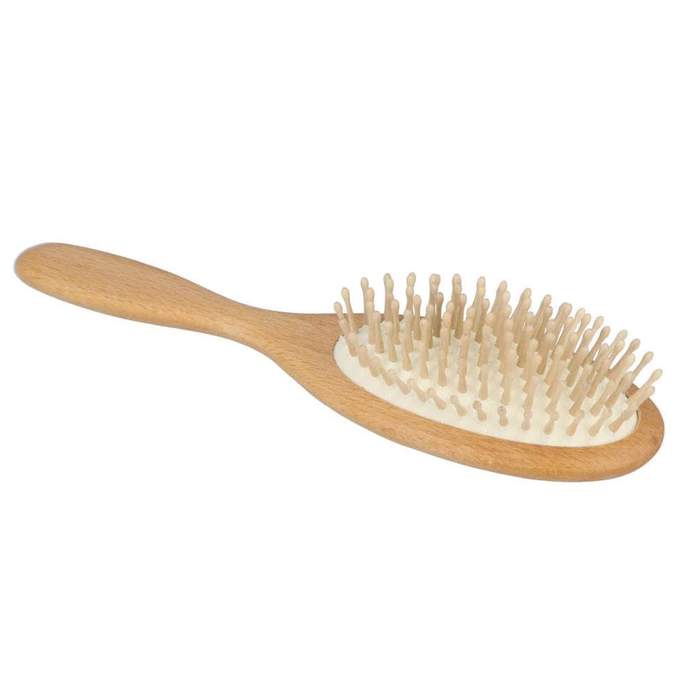 Wooden Hair & Scalp Brush - Oval - Image 5