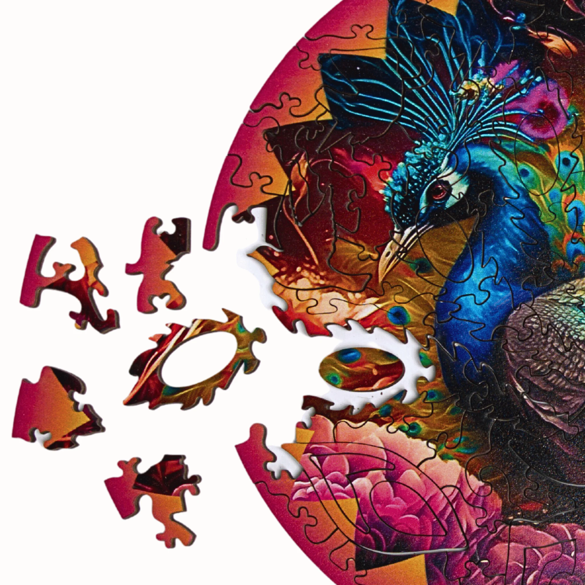 Twigg Puzzle Wooden Jigsaw Puzzle 118 Pieces - Penelope Peacock - Image 3