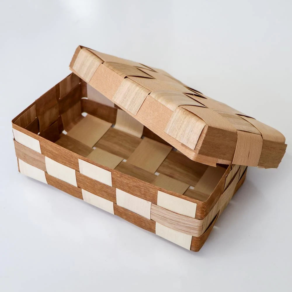 Woven Gift Box With Lid - Set of 3 - Image 4